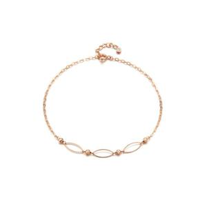 [GB] 타원형 볼 체인 14K GOLD 발찌 LWA18012G