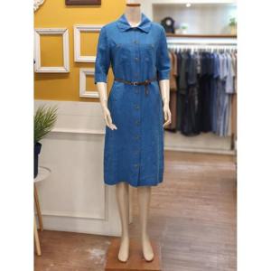 BCBG 세이브존01 카라 린넨 원피스 B4B4O631