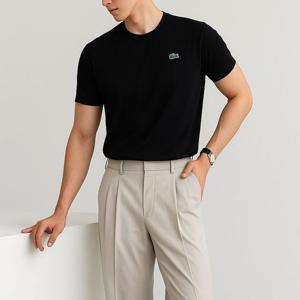 [라코스테]라코스테 레귤러 크루 반팔티 블랙 TH2038-031