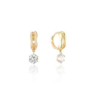 [GB] 큐빅 포인트 14K GOLD 원터치 귀걸이 LOSO1004G