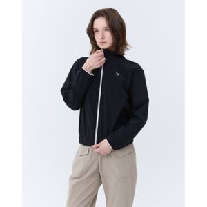 헤지스 골프 여성 24SS 스테디셀러솔리드 로고 후드점퍼 (BLACK) WWJU4A301BK
