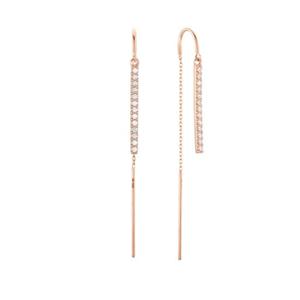[GB] 화이트 큐빅 드롭 14K GOLD 귀걸이 LPSH2070G