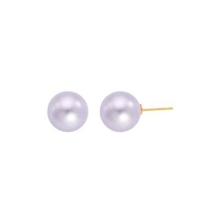 [GB] 스와진주 8mm 펄라벤더 14K GOLD 귀걸이 LPFP4009G