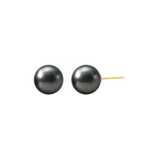 [GB] 스와진주 8mm 펄블랙 14K GOLD 귀걸이 LPFP4012G