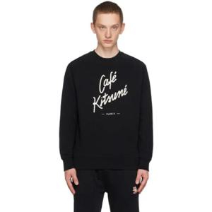 Maison Kitsune 스웨트셔츠 블랙 카페 키츠네 스웨트셔츠 232389M204036