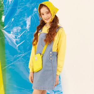 [오션스카이]여아 데님 멜빵원피스