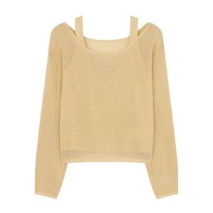 [르샵]25l2l25kpo800uu옵션나시 그물 긴팔 니트