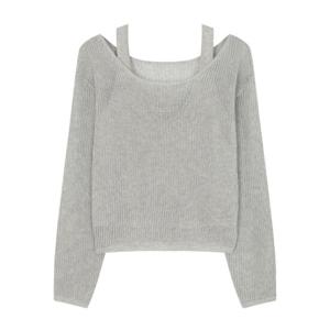[르샵]25l2l25kpo800u옵션나시 그물 긴팔 니트