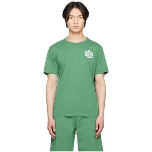 Maison Kitsune 티셔츠 그린 크레스트 티셔츠 232389M213002