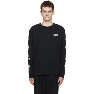 Maison Kitsune 티셔츠 블랙 프린트 티셔츠 232389M213039