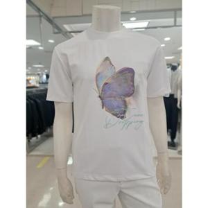 바쏘옴므 세이브존05 화이트아트윅라운드반팔캐쥬얼셔츠 WSY2KR53AWH