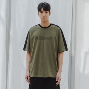 앨빈클로 LTY 숄더 배색 오버핏 반팔티 AST4768 (4 COLOR)
