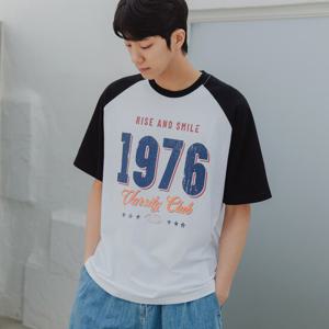 앨빈클로 1976 래글런 오버핏 반팔티 AST4759 (3 COLOR)