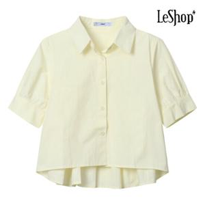 르샵  크롭 카라 반팔 셔츠 (BP5BL013A)