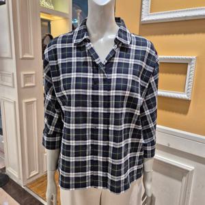 [BCBG] 비씨비지 가을24 니즈 체크 블라우스 B4C7B407