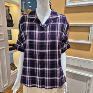 [BCBG] 비씨비지 가을24 몽드 체크 블라우스 B4C7B474