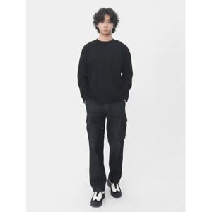 [스콰즈] 남성 밴딩 워싱 카고바지 데일리 일자 청바지 SBJ042