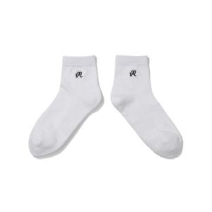 말본골프양말 KQJ M5143PSC11WHT 자수 포인트 미들 삭스 WHITE