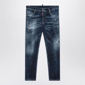 DSQUARED2 네이비 블루 워시드 데님 청바지 S74LB1556S30664/Q_DSQUA-470