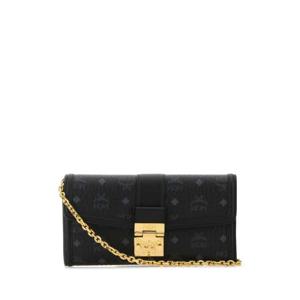 MCM 프린트 캔버스 라지 트레이시 클러치 MYLDSXT01 BK