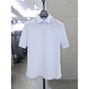 바쏘옴므 세이브존03 바쏘옴므 남자 여름 드레스 반팔 셔츠 블루 남방 WSAGZ2TD62A