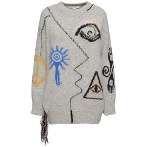 Stella McCartney Folk Artwork 울 혼방 니트 스웨터 78I-MAV030