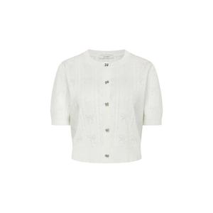 (JJ지고트) 리본 펀칭 하프 슬리브 가디건 GR5P1CD531