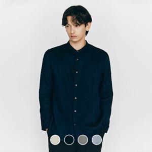 [지오다노/본사] 045517 린넨 헨리넥 셔츠