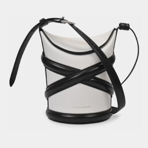 알렉산더맥퀸 더 커브 호보 백 6564671YB41 9090 SOFT IVORY/BL