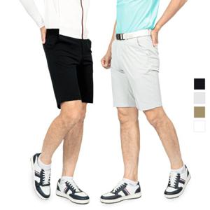 루센 남성 베이직 면 스판 골프 허리밴딩 반바지 Model No_B2-5E011