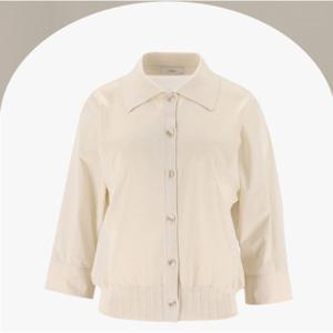 [피에이티]니트 블록 블루종 카라 가디건 MK42503