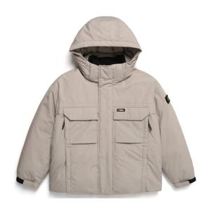 내셔널지오그래픽 N234UDW901 듀공 후드 숏 다운 점퍼 OAK