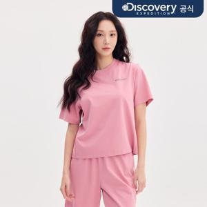 프레시벤트 워시드 여성 경량 트레이닝 반팔 티셔츠 (D/PINK)  DWTR66053-PKD