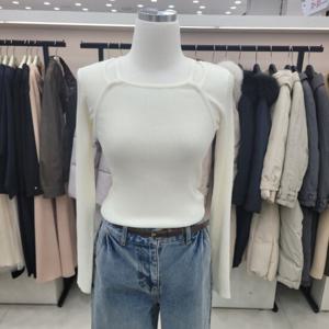 [온앤온]홀터넥 골지 슬림니트njk5sp2310