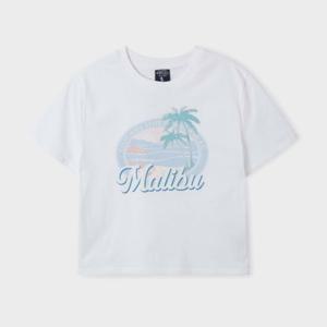 [후아유]여성 Malibu Beach Crop T-shirt WHRPF2492F