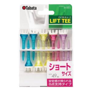 Tabata(타바타) 골프 티 플라스틱 티 49 mm 리프트 티 쇼트 GV1413 S