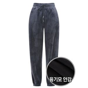 [샵앤]여성 방한 융 기모 허리밴딩 트레이닝 조거 팬츠 WNW-WPT-20214-먹색
