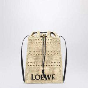 LOEWE Natural raffia drawstring pouch C756PHPX01NF/Q_LOEW-2165
