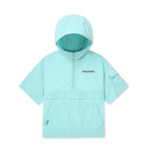 디스커버리 키즈 경량 우븐 트레이닝 후드 반팔 아노락 DKTR76043-DMS