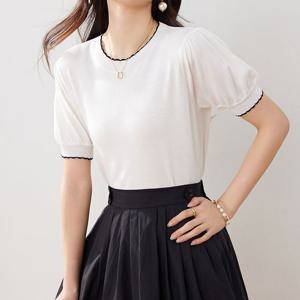 [카라]KARRA 퍼프플라워라인니트_A5M0145