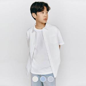 [지오다노주니어] 03045511 옥스포드 반팔 셔츠