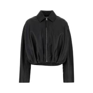 LOEWE Black leather jacket S540Y34L30 BLACK