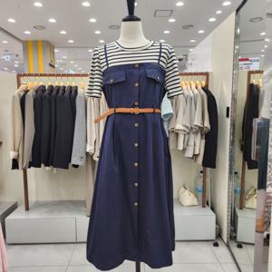 [무자크]배색단가라원피스MP5WOP07