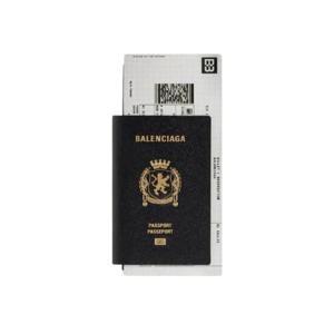 발렌시아가 패스포트 2 티켓 장지갑 블랙 7877742AA3R1000