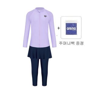 스노클링 여아동  래쉬가드세트A4BG1GS71LAV_MN