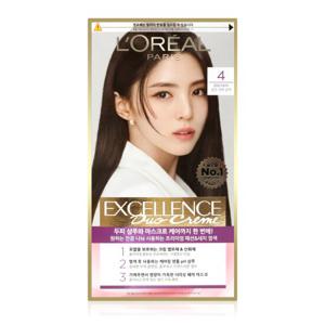 [로레알파리] 로레알 엑셀랑스 더블튜브 듀오크림 염색약 4/짙은