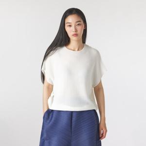 [플리츠미(여성)]피켓 져지 스퀘어 티셔츠_PPTSM024048