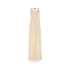 발렌시아가 여성 아이보리 Long 새틴 맥시 드레스 725081TNO05 9002