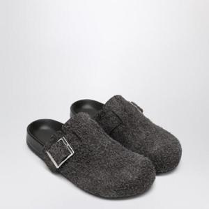 LOEWE Ease Buckle mule in dark brown M816V29X12SUE/Q_LOEW-3110