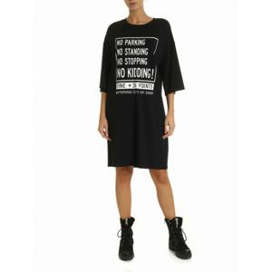 [DKNY] 여성 니 Length 원피스 인 블랙 위드 콘트라스팅 프린트 P9GDWBOBBLK /8